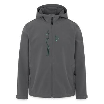 Akkordeon - Recycelte Männer Softshell-Jacke von Stanley/Stella - Anthrazit - Vorne - AI Model Male 185 light (185cm)