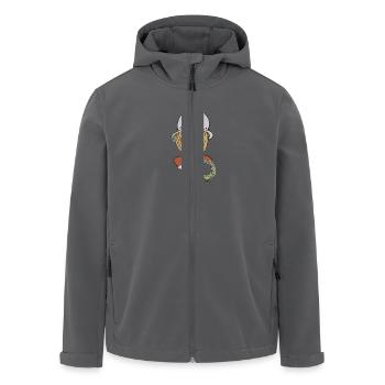 Mittelalter Reisiger - Recycelte Männer Softshell-Jacke von Stanley/Stella - Anthrazit - Vorne - AI Model Male 185 light (185cm)