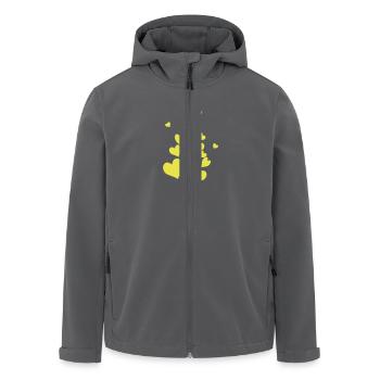Herzen - Recycelte Männer Softshell-Jacke von Stanley/Stella - Anthrazit - Vorne - AI Model Male 185 light (185cm)