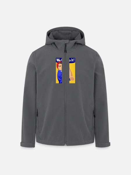 Frauenpower - Recycelte Männer Softshell-Jacke von Stanley/Stella - Anthrazit