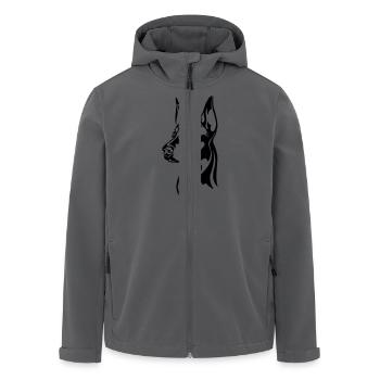 Dobermann - Recycelte Männer Softshell-Jacke von Stanley/Stella - Anthrazit - Vorne - AI Model Male 185 light (185cm)