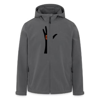 DIY Hand - Recycelte Männer Softshell-Jacke von Stanley/Stella - Anthrazit - Vorne - AI Model Male 185 light (185cm)