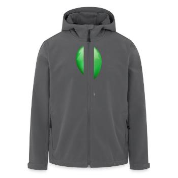 Ballon grün - Recycelte Männer Softshell-Jacke von Stanley/Stella - Anthrazit - Vorne - AI Model Male 185 light (185cm)