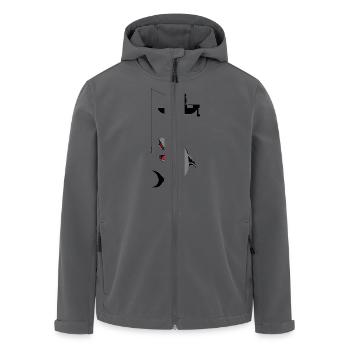 angler - Recycelte Männer Softshell-Jacke von Stanley/Stella - Anthrazit - Vorne - AI Model Male 185 light (185cm)