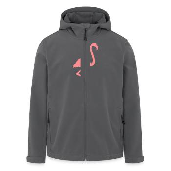 Flamingo - Recycelte Männer Softshell-Jacke von Stanley/Stella - Anthrazit - Vorne - AI Model Male 185 light (185cm)