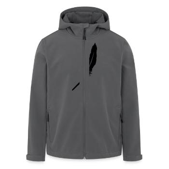 feder - Recycelte Männer Softshell-Jacke von Stanley/Stella - Anthrazit - Vorne - AI Model Male 185 light (185cm)