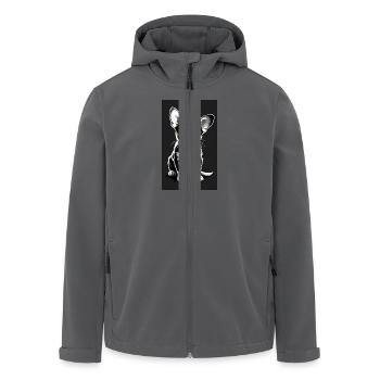 Hundewelpen | Hunde | Welpen | Hundefan - Recycelte Männer Softshell-Jacke von Stanley/Stella - Anthrazit - Vorne - AI Model Male 185 light (185cm)