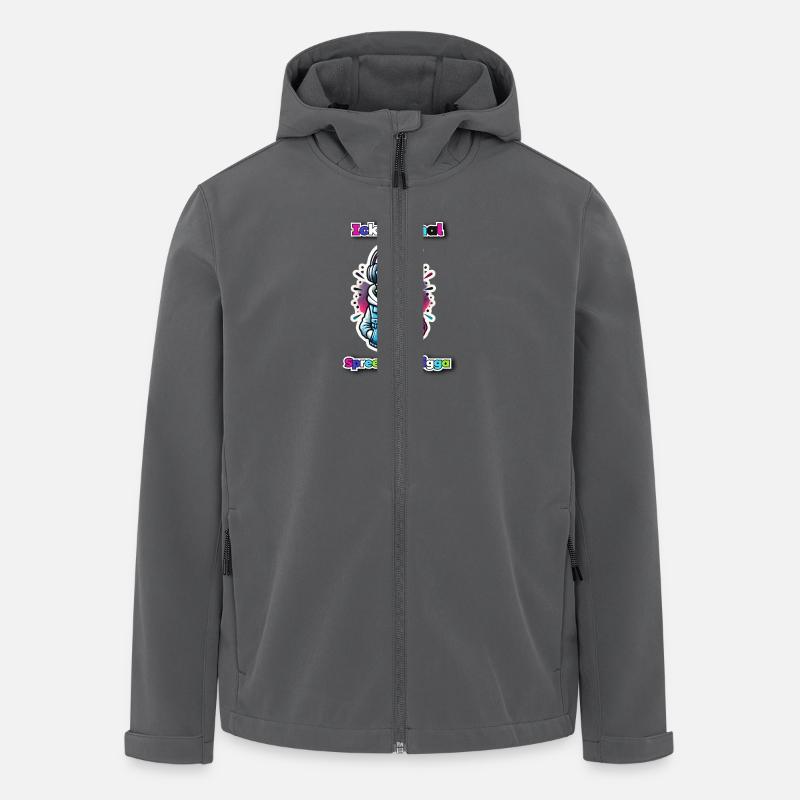 Ick bin mal - Recycelte Männer Softshell-Jacke von Stanley/Stella - Anthrazit