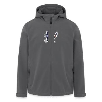 1000 Volt Klau-Klaus - Recycelte Männer Softshell-Jacke von Stanley/Stella - Anthrazit - Vorne - AI Model Male 185 light (185cm)