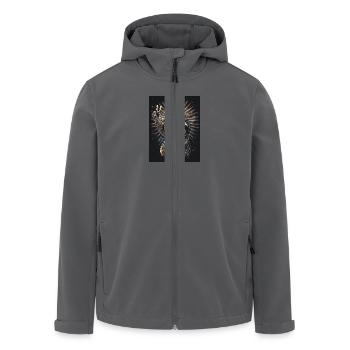 Retro Faultier - Recycelte Männer Softshell-Jacke von Stanley/Stella - Anthrazit - Vorne - AI Model Male 185 light (185cm)
