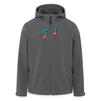 Lassen Sie es fließen - Recycelte Männer Softshell-Jacke von Stanley/Stella - Anthrazit - Vorne - AI Model Male 185 light (185cm)