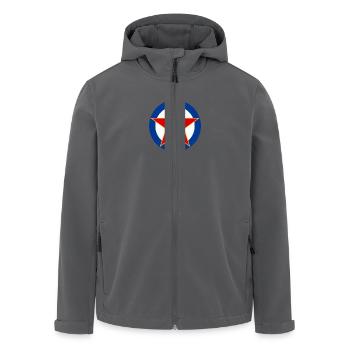 Rote Stern - Recycelte Männer Softshell-Jacke von Stanley/Stella - Anthrazit - Vorne - AI Model Male 185 light (185cm)