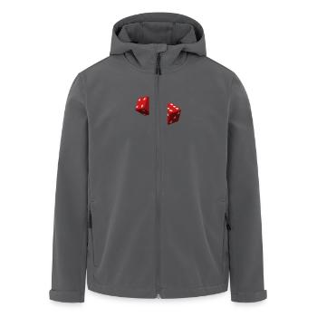 Rote Würfel - Recycelte Männer Softshell-Jacke von Stanley/Stella - Anthrazit - Vorne - AI Model Male 185 light (185cm)