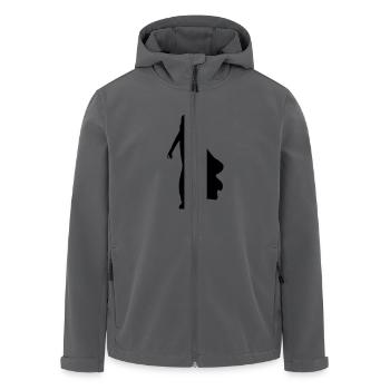 Frau Körper Silhouette Vektor-Design - Recycelte Männer Softshell-Jacke von Stanley/Stella - Anthrazit - Vorne - AI Model Male 185 light (185cm)