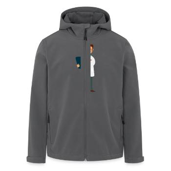 Arzt - Recycelte Männer Softshell-Jacke von Stanley/Stella - Anthrazit - Vorne - AI Model Male 185 light (185cm)