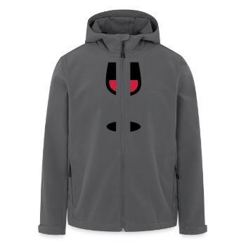 Wein Glas - Recycelte Männer Softshell-Jacke von Stanley/Stella - Anthrazit - Vorne - AI Model Male 185 light (185cm)
