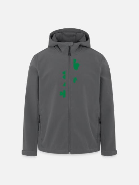 Kleeblatt Kleeblätter St.Patty Tag - Recycelte Männer Softshell-Jacke von Stanley/Stella - Anthrazit