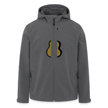 Gitarre - Recycelte Männer Softshell-Jacke von Stanley/Stella - Anthrazit - Vorne - AI Model Male 185 light (185cm)