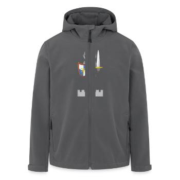 Ritter auf Burg - Recycelte Männer Softshell-Jacke von Stanley/Stella - Anthrazit - Vorne - AI Model Male 185 light (185cm)