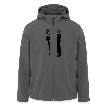 Berliner Bär - Recycelte Männer Softshell-Jacke von Stanley/Stella - Anthrazit - Vorne - AI Model Male 185 light (185cm)