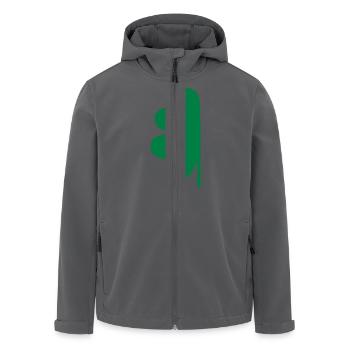 Kleeblatt - Recycelte Männer Softshell-Jacke von Stanley/Stella - Anthrazit - Vorne - AI Model Male 185 light (185cm)