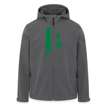Kleeblatt - Recycelte Männer Softshell-Jacke von Stanley/Stella - Anthrazit - Vorne - AI Model Male 185 light (185cm)