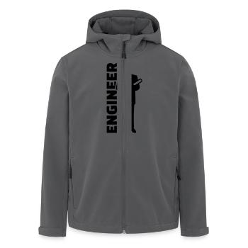 Ingenieur - Recycelte Männer Softshell-Jacke von Stanley/Stella - Anthrazit - Vorne - AI Model Male 185 light (185cm)