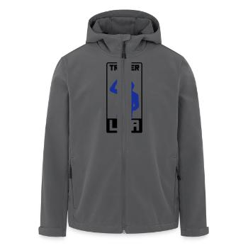 trinker liga - Recycelte Männer Softshell-Jacke von Stanley/Stella - Anthrazit - Vorne - AI Model Male 185 light (185cm)