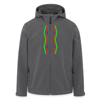 Neuer Typ - Recycelte Männer Softshell-Jacke von Stanley/Stella - Anthrazit - Vorne - AI Model Male 185 light (185cm)