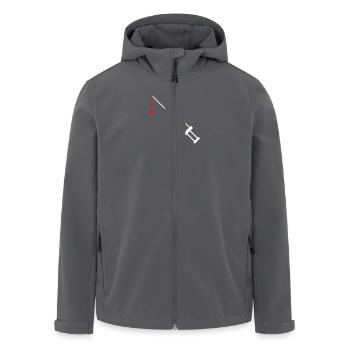 Spritze Blut - Recycelte Männer Softshell-Jacke von Stanley/Stella - Anthrazit - Vorne - AI Model Male 185 light (185cm)