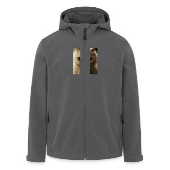 Perserkatze Negan als Vampir - Recycelte Männer Softshell-Jacke von Stanley/Stella - Anthrazit - Vorne - AI Model Male 185 light (185cm)