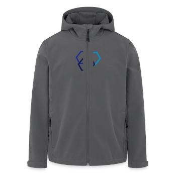 BLAUE SECHSECKEN - Recycelte Männer Softshell-Jacke von Stanley/Stella - Anthrazit - Vorne - AI Model Male 185 light (185cm)