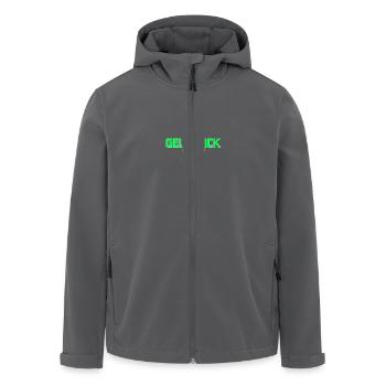 Der Geldsack - Recycelte Männer Softshell-Jacke von Stanley/Stella - Anthrazit - Vorne - AI Model Male 185 light (185cm)