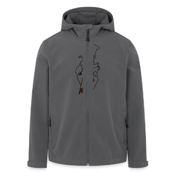 trust - Recycelte Männer Softshell-Jacke von Stanley/Stella - Anthrazit - Vorne - AI Model Male 185 light (185cm)
