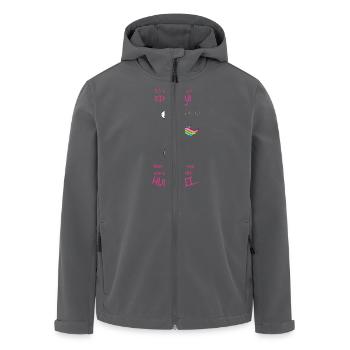 Einhorn - Recycelte Männer Softshell-Jacke von Stanley/Stella - Anthrazit - Vorne - AI Model Male 185 light (185cm)