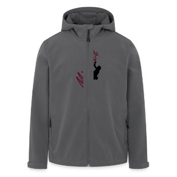 Klettern - Michael - Recycelte Männer Softshell-Jacke von Stanley/Stella - Anthrazit - Vorne - AI Model Male 185 light (185cm)