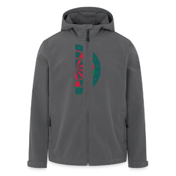 Half Dartboard - Recycelte Männer Softshell-Jacke von Stanley/Stella - Anthrazit - Vorne - AI Model Male 185 light (185cm)