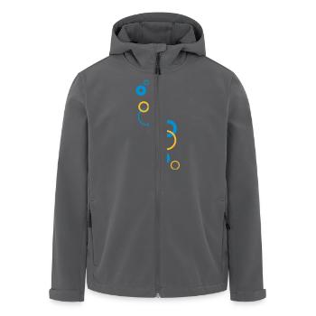 bubbles - Recycelte Männer Softshell-Jacke von Stanley/Stella - Anthrazit - Vorne - AI Model Male 185 light (185cm)