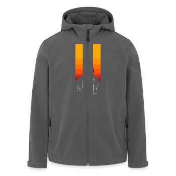 Sitting Bull - Recycelte Männer Softshell-Jacke von Stanley/Stella - Anthrazit - Vorne - AI Model Male 185 light (185cm)