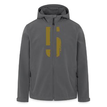 5 - Nummer - Recycelte Männer Softshell-Jacke von Stanley/Stella - Anthrazit - Vorne - AI Model Male 185 light (185cm)