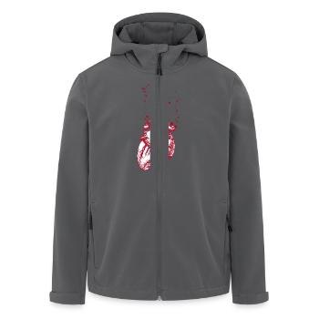 Echtes Herz - Recycelte Männer Softshell-Jacke von Stanley/Stella - Anthrazit - Vorne - AI Model Male 185 light (185cm)