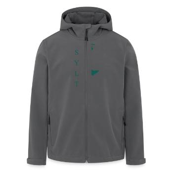Sylt - Recycelte Männer Softshell-Jacke von Stanley/Stella - Anthrazit - Vorne - AI Model Male 185 light (185cm)