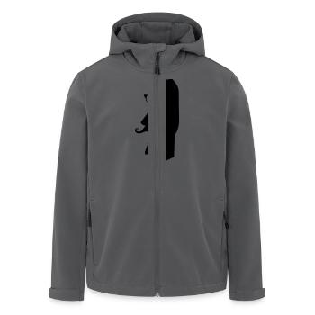 moai_hipster_02 - Recycelte Männer Softshell-Jacke von Stanley/Stella - Anthrazit - Vorne - AI Model Male 185 light (185cm)