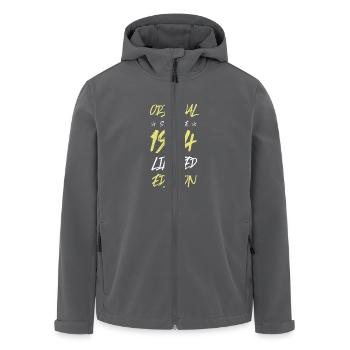 1944 limited edition - Recycelte Männer Softshell-Jacke von Stanley/Stella - Anthrazit - Vorne - AI Model Male 185 light (185cm)