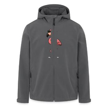 flamingo comic - Recycelte Männer Softshell-Jacke von Stanley/Stella - Anthrazit - Vorne - AI Model Male 185 light (185cm)