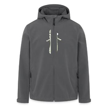 Die gemeine Seegurke - Recycelte Männer Softshell-Jacke von Stanley/Stella - Anthrazit - Vorne - AI Model Male 185 light (185cm)