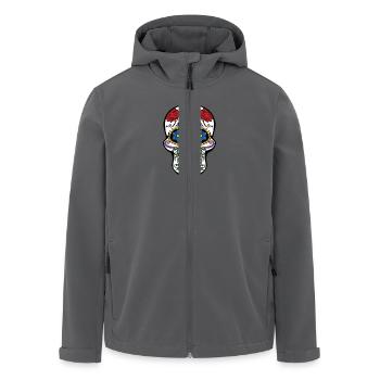 Totenkopf "Mexico" - Recycelte Männer Softshell-Jacke von Stanley/Stella - Anthrazit - Vorne - AI Model Male 185 light (185cm)