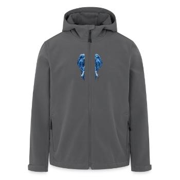 Elefant aus Wasser - Recycelte Männer Softshell-Jacke von Stanley/Stella - Anthrazit - Vorne - AI Model Male 185 light (185cm)