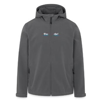 Bassd scho, 2fb - Recycelte Männer Softshell-Jacke von Stanley/Stella - Anthrazit - Vorne - AI Model Male 185 light (185cm)