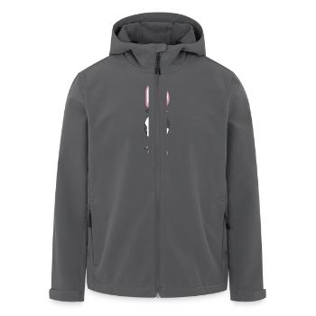 No - funny cow - Recycelte Männer Softshell-Jacke von Stanley/Stella - Anthrazit - Vorne - AI Model Male 185 light (185cm)